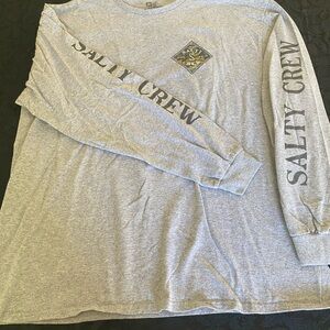 Salty Crew Heather Gray Long Sleeve Tee